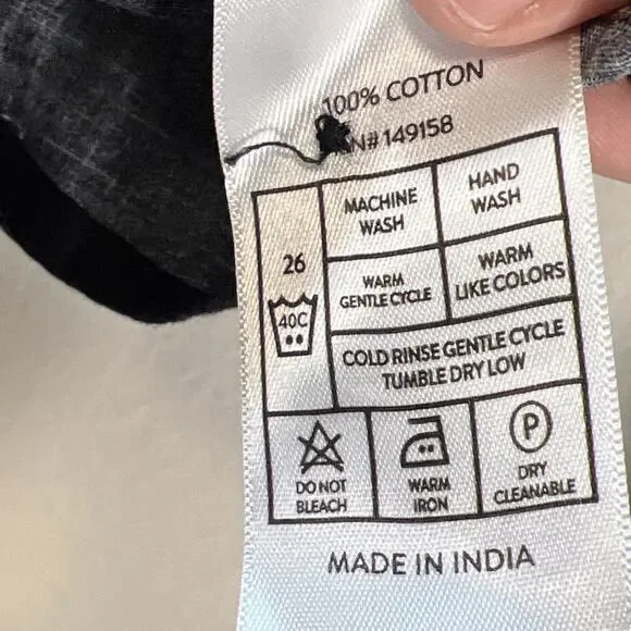 Nomad Little Boys long Sleeve Button Down Bear embroidered shirt Size 6 L - Picture 6 of 8